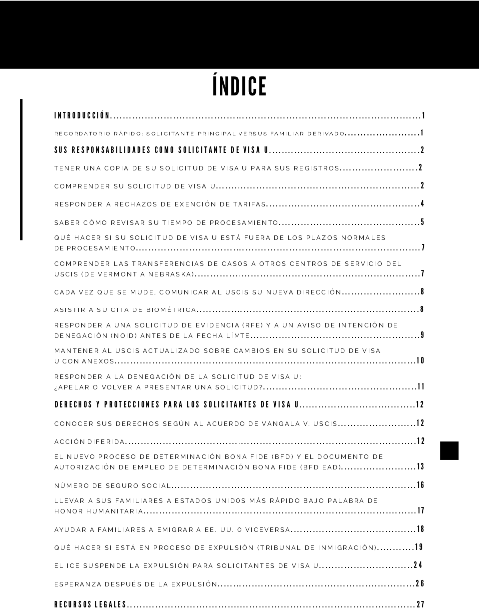 Lo Que Necesita Saber Sobre la Visa U PARTE 2 Sus Responsabilidades Derechos Y Protecciones Mientras Su Solicitud de Visa U Esta Pendiente - Image 3