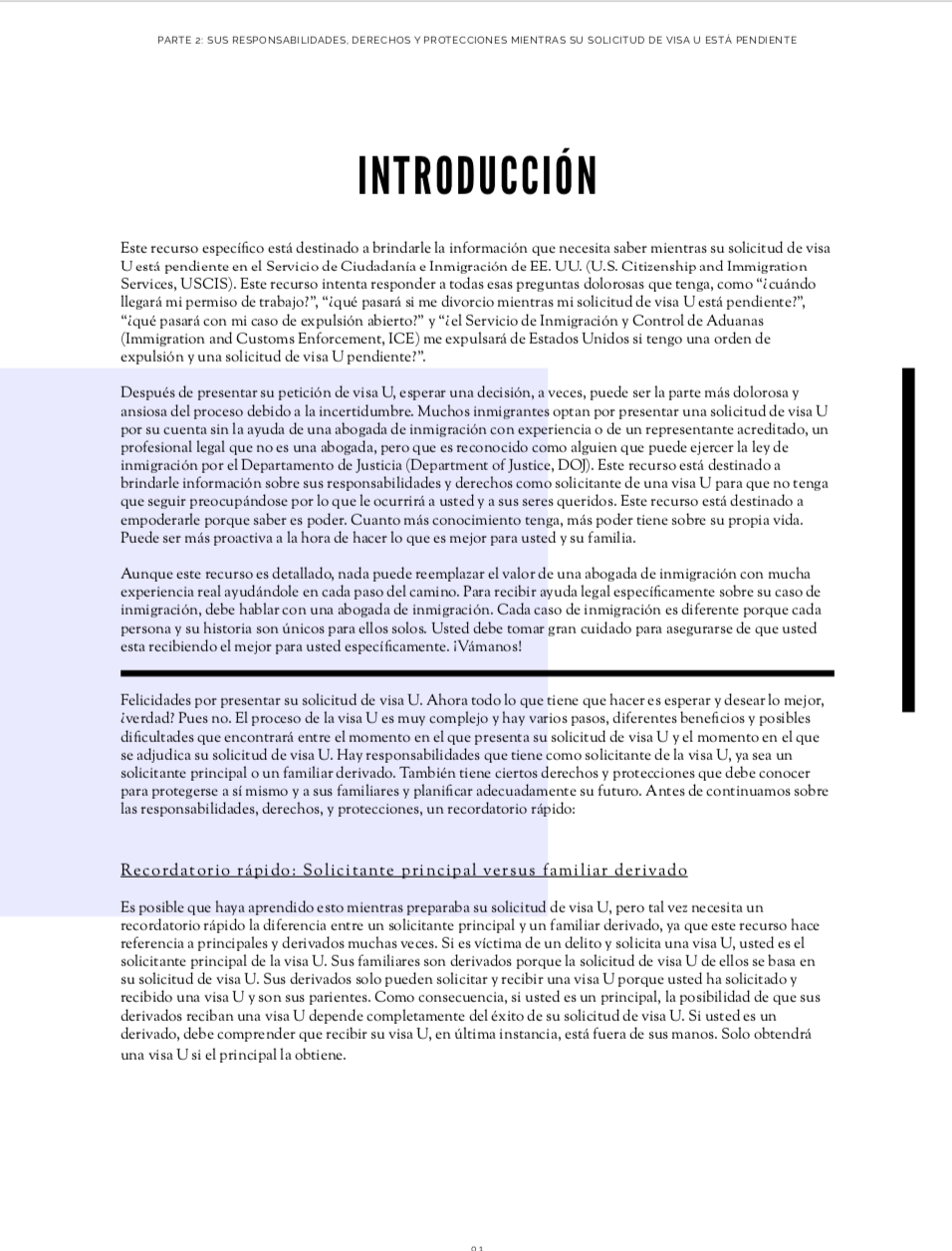 Lo Que Necesita Saber Sobre la Visa U PARTE 2 Sus Responsabilidades Derechos Y Protecciones Mientras Su Solicitud de Visa U Esta Pendiente - Image 2